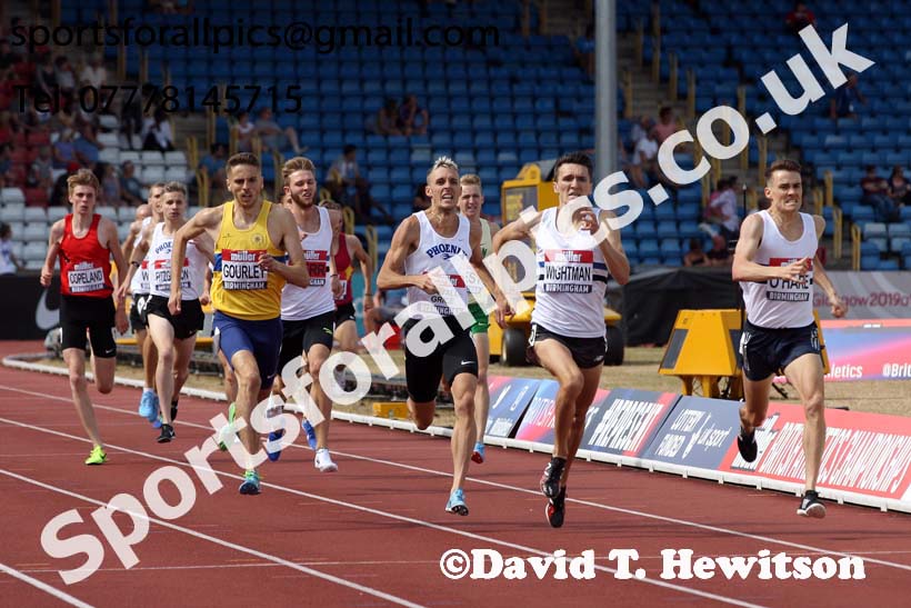 Mens 1500 metres, Muller British Championships, Alexander Stadium, Birmingham. Photo: David T. Hewitson/Sports for All Pics